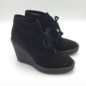 Aquatalia Black Lace Up Boots